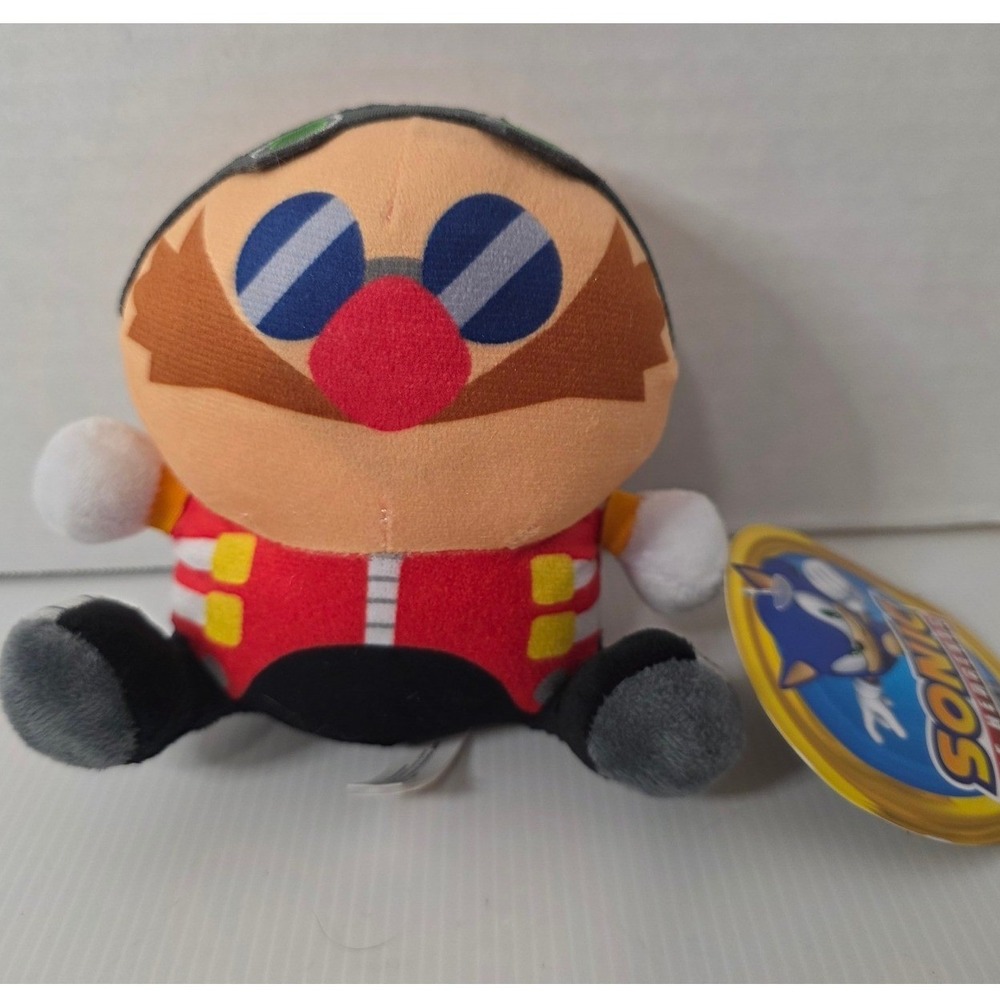 Sonic The Hedgehog Dr Eggman Plush 6 Inch Toy Sega Villain Tagged